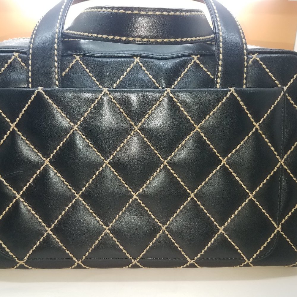 Chanel 2000s Wild Stitch Boston Bag Gem